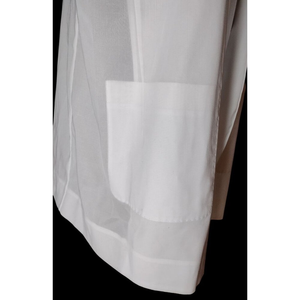Lafayette 148 Open Front Blazer Vest Size XL Sleeveless Long Lightweight Pocket - Picture 3 of 7